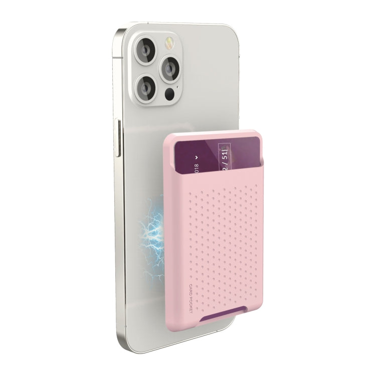 Estuche de silicona tipo billetera para iPhone 13/iPhone 12, tarjetero antidesmagnetización, adhesivo magnético Magsafing