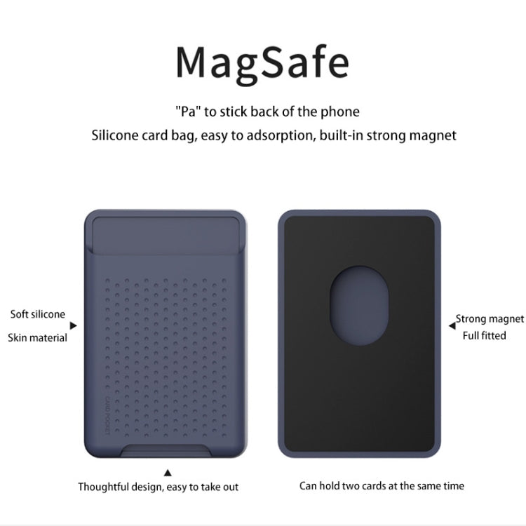 Estuche de silicona tipo billetera para iPhone 13/iPhone 12, tarjetero antidesmagnetización, adhesivo magnético Magsafing