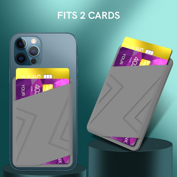 For iPhone 13 Series / iPhone 12 Series Silicone Wallet Pouch Card Case Magsafing Card Holder