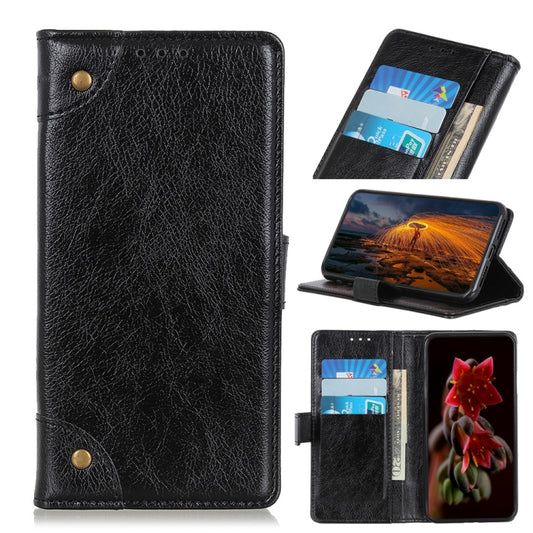 For iPhone 11 Pro Max Copper Buckle Nappa Texture Horizontal Flip Leather Case, with Holder & Card Slots & Wallet
