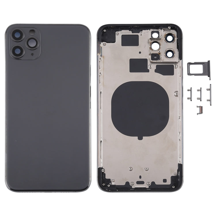 Back Housing Cover with SIM Card Tray & Side keys & Camera Lens for iPhone 11 Pro Max, For iPhone 11 Pro Max (with Camera Lens), For iPhone 11 Pro Max (Camera Lens)