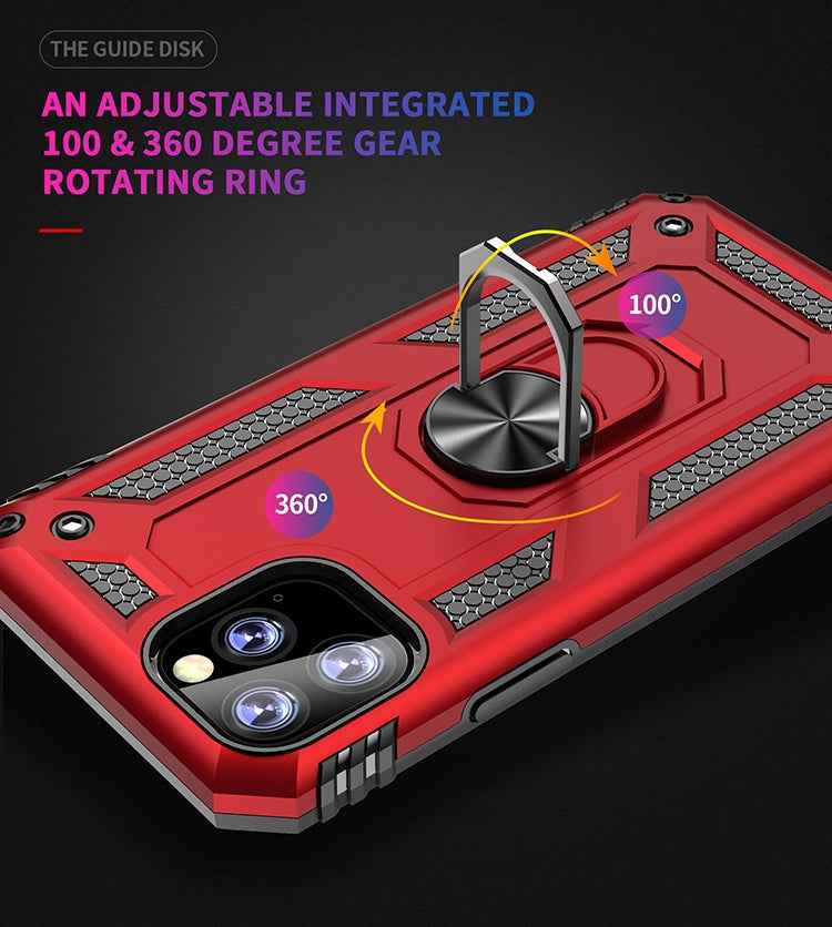 Armor Shockproof TPU + PC Protective Case for iPhone 11 Pro Max, with 360 Degree Rotation Holder