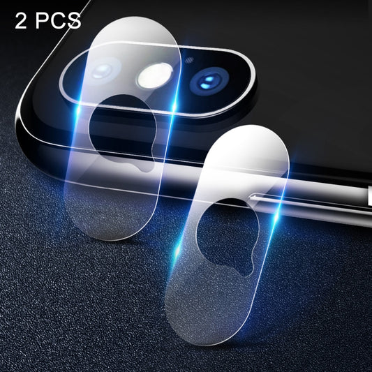 For iPhone XS Max / XS / X 2pcs ROCK 0.15mm Rear Camera Lens Soft Tempered Glass Film, XS Max / XS / X