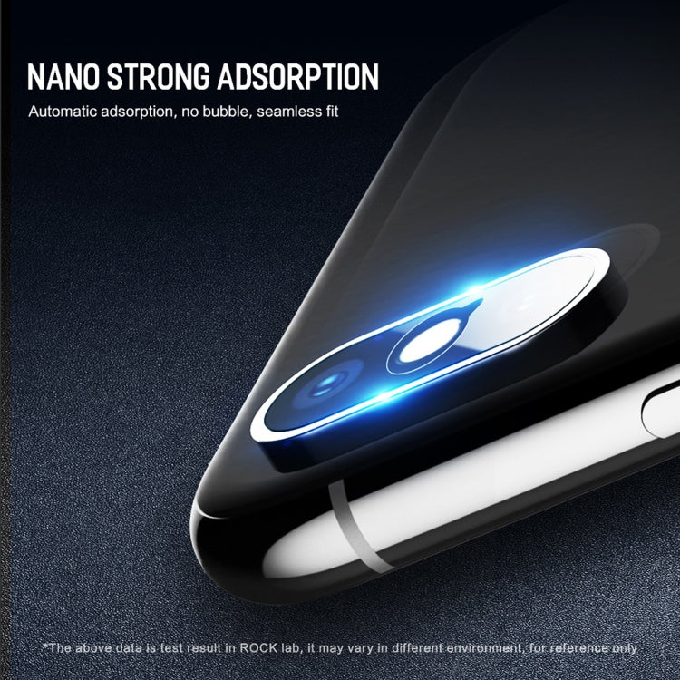 For iPhone XS Max / XS / X 2pcs ROCK 0.15mm Rear Camera Lens Soft Tempered Glass Film, XS Max / XS / X