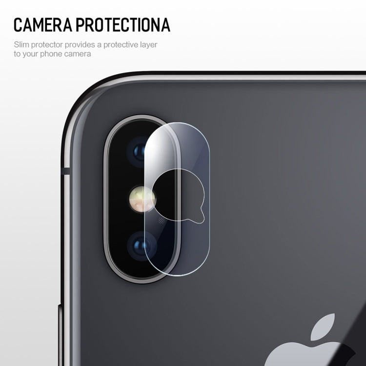 For iPhone XS Max / XS / X 2pcs ROCK 0.15mm Rear Camera Lens Soft Tempered Glass Film, XS Max / XS / X