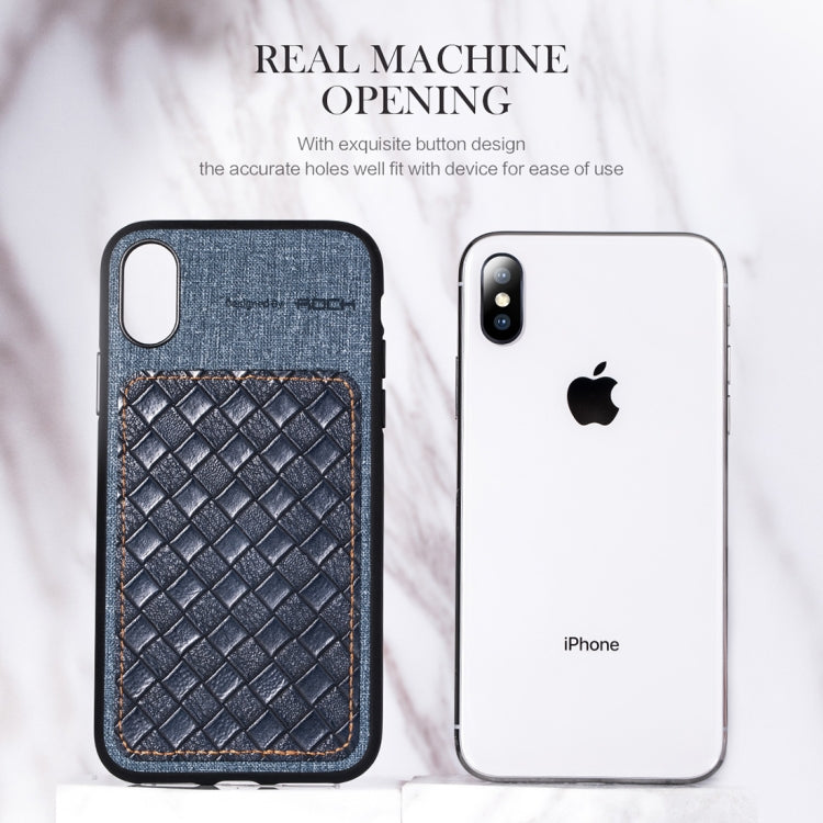 Coque de protection ROCK Origin Series Business en TPU et PU pour iPhone XS Max