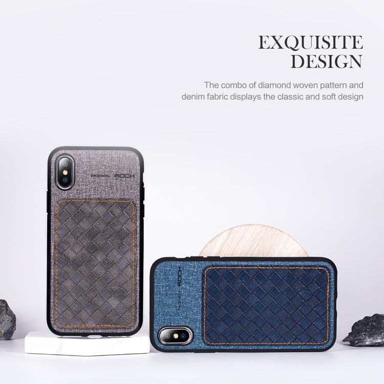 Coque de protection ROCK Origin Series Business en TPU et PU pour iPhone XS Max