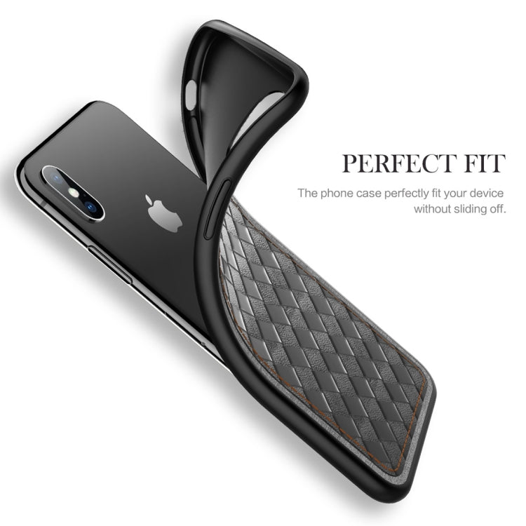 Coque de protection ROCK Origin Series Business en TPU et PU pour iPhone XS Max