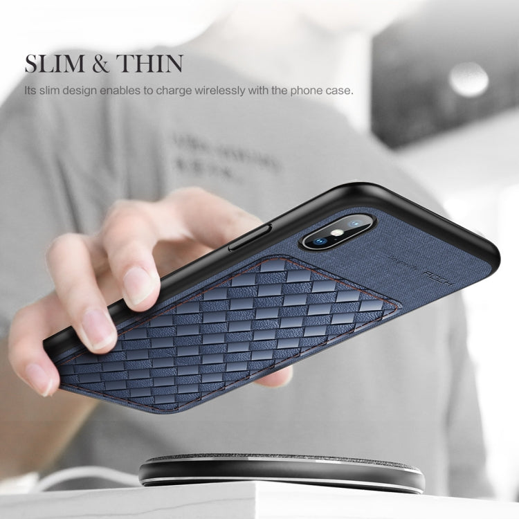 Coque de protection ROCK Origin Series Business en TPU et PU pour iPhone XS Max