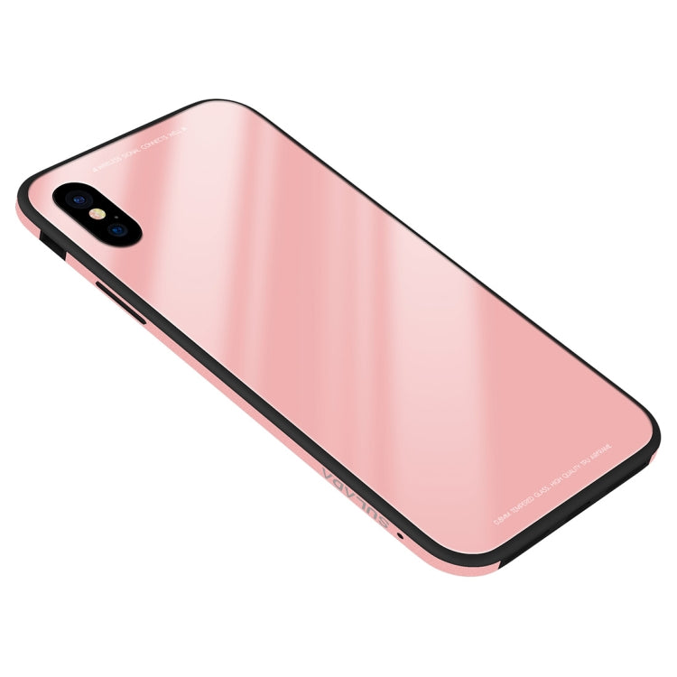 For iPhone XS Max SULADA Metal Frame Toughened Glass Case, For XS Max, iPhone XS Max
