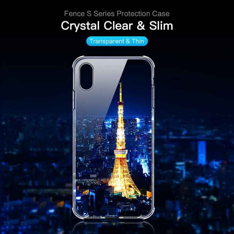 For iPhone XS Max ROCK Fence S Series Slim TPU Protective Case
