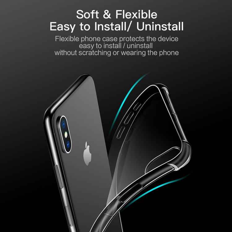 For iPhone XS Max ROCK Fence S Series Slim TPU Protective Case