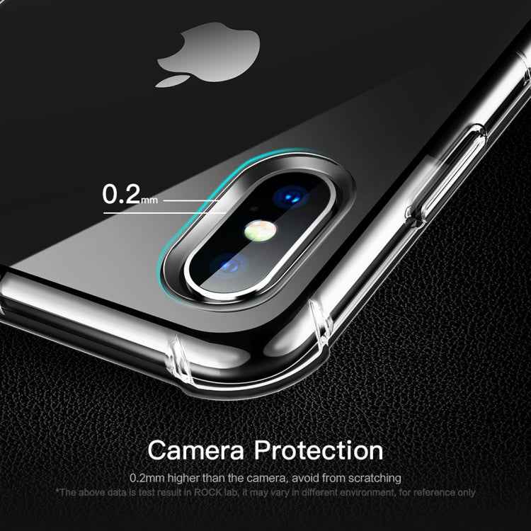 For iPhone XS Max ROCK Fence S Series Slim TPU Protective Case