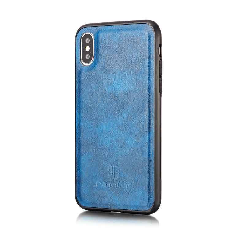 For iPhone XS Max DG.MING Crazy Horse Texture Flip Detachable Magnetic Leather Case with Holder & Card Slots & Wallet