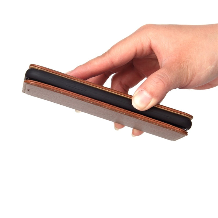 For iPhone XS Max Dermis Texture PU Horizontal Flip Leather Case with Holder & Card Slots & Wallet