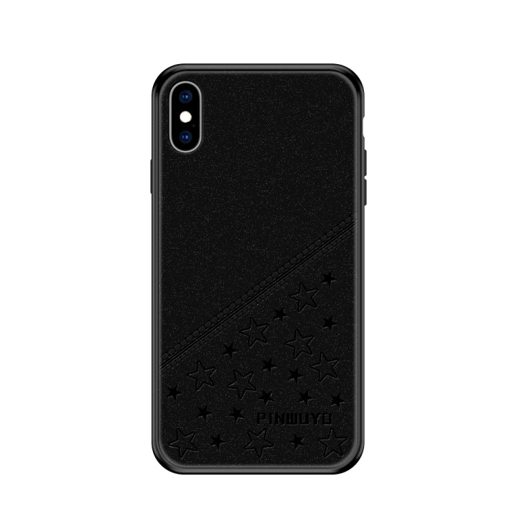 For iPhone XS Max PINWUYO Full Coverage Waterproof Shockproof PC+TPU+PU Case