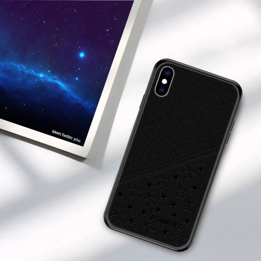 For iPhone XS Max PINWUYO Full Coverage Waterproof Shockproof PC+TPU+PU Case