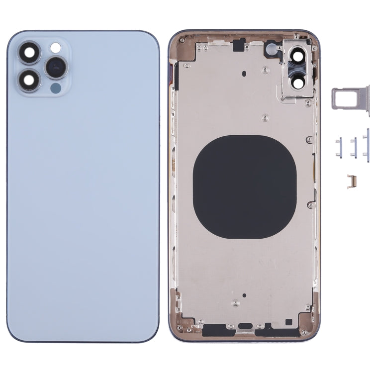 Carcasa trasera con apariencia de iP13 Pro Max para iPhone XS Max, iPhone XS Max (azul), iPhone XS Max (blanco), iPhone XS Max (negro), iPhone XS Max (dorado)