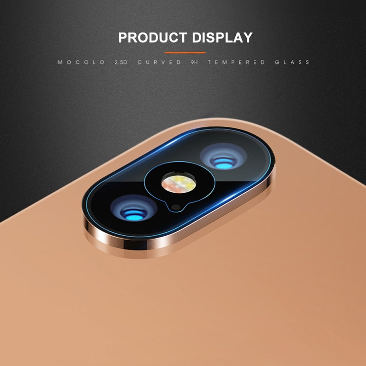 For iPhone XS Max mocolo 0.15mm 9H 2.5D Round Edge Rear Camera Lens Tempered Glass Film