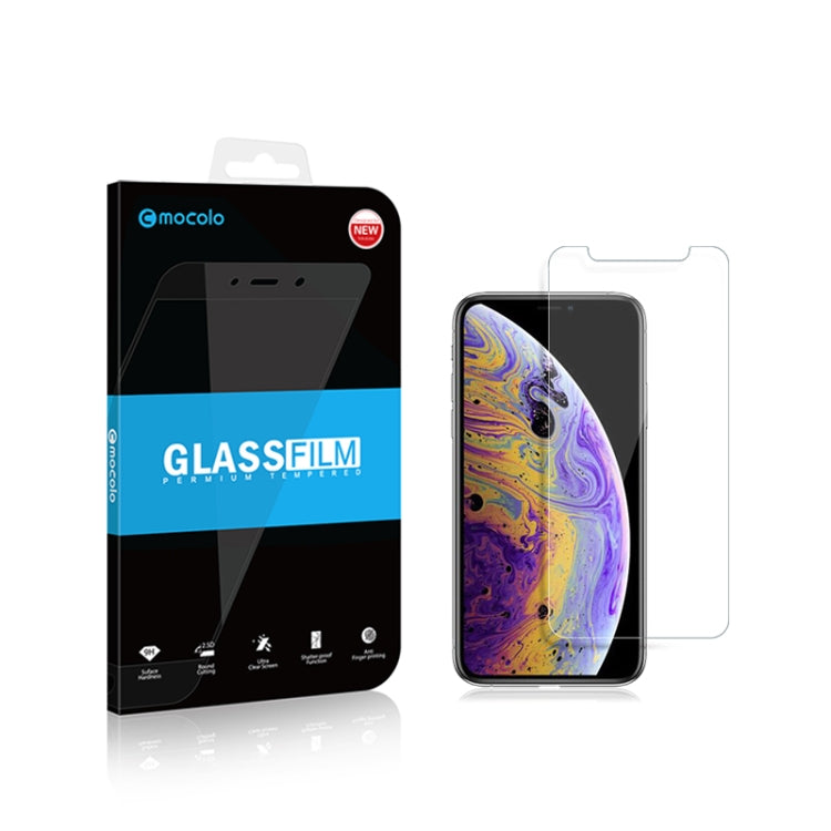 For iPhone 11 Pro Max / XS Max mocolo 0.33mm 9H 2.5D Tempered Glass Film, iPhone XS Max