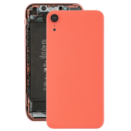 Battery Back Cover with Back Camera Bezel & Lens & Adhesive  for iPhone XR, For iPhone XR (with Camera Bezel)