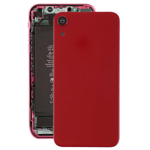 Battery Back Cover with Back Camera Bezel & Lens & Adhesive  for iPhone XR, For iPhone XR (with Camera Bezel)