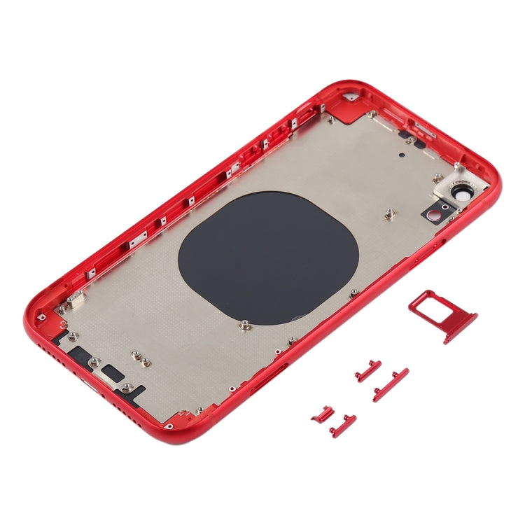 Coque arrière avec objectif d'appareil photo, plateau pour carte SIM et touches latérales pour iPhone XR (avec touches latérales)