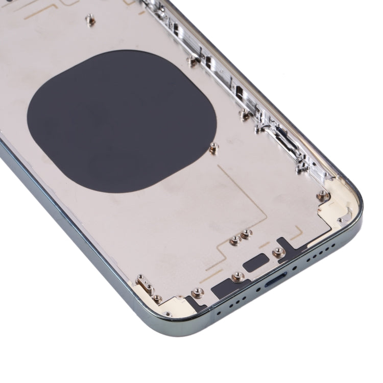 Electroplated Frame Back Housing Cover with Appearance Imitation of iP13 Pro for iPhone XR, for iPhone XR(Electroplated Frame ,Green)