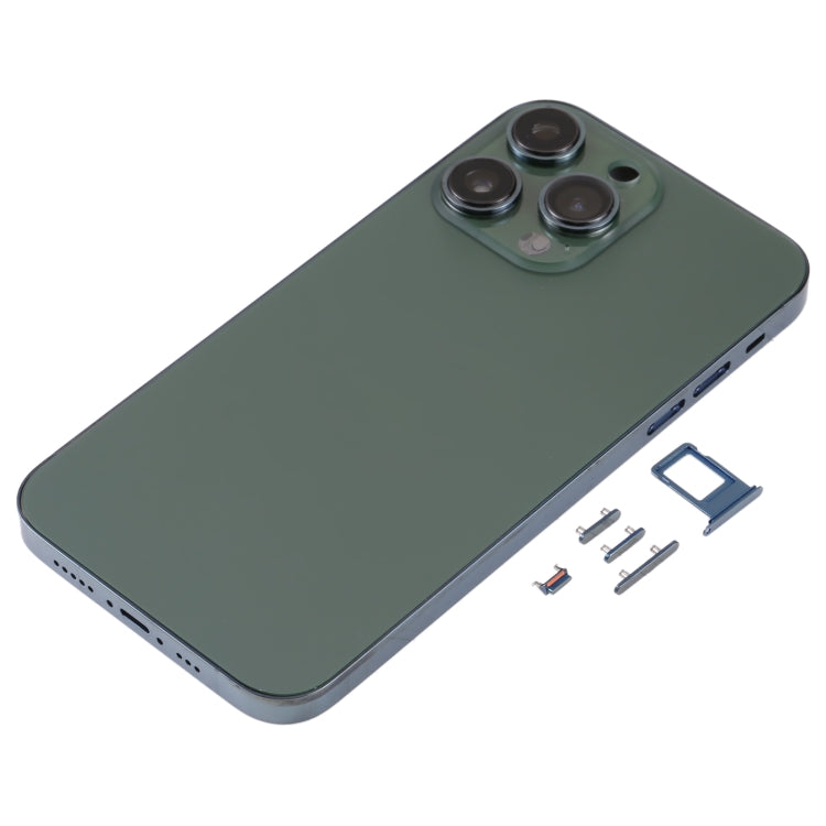 Stainless Steel Back Housing Cover with Appearance Imitation of iP13 Pro for iPhone XR, for iPhone XR(Stainless Steel Material,Green)