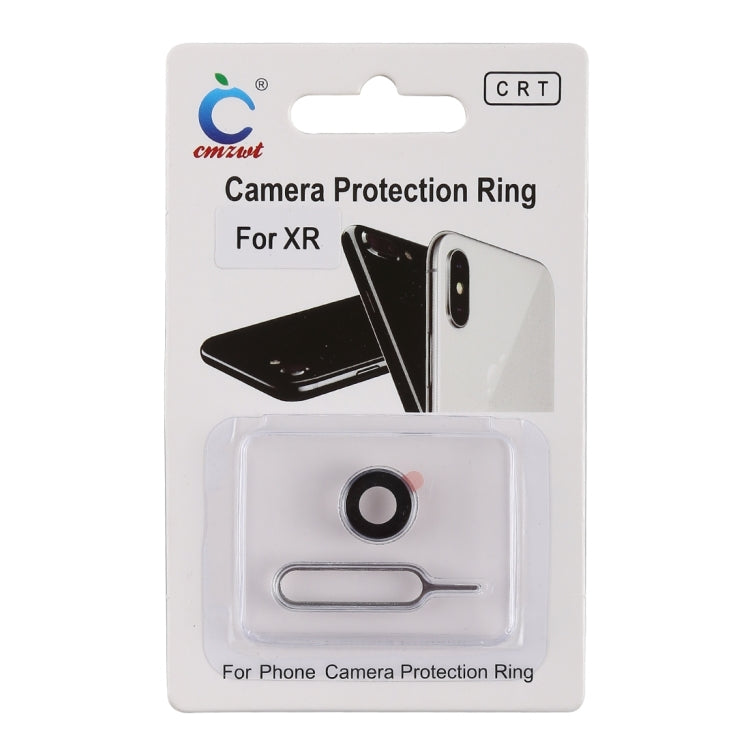 Rear Camera Lens Protection Ring Cover with Eject Pin for iPhone XR