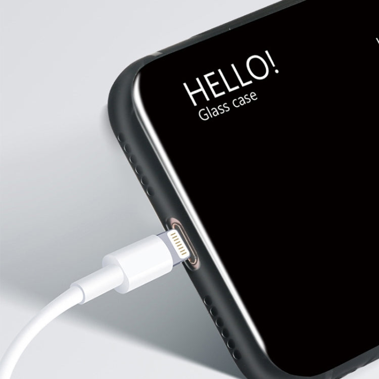 For iPhone XR Gradient Color Glass Case, iPhone XR