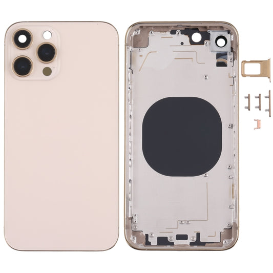 Stainless Steel Material Back Housing Cover with Appearance Imitation of iP13 Pro for iPhone XR, for iPhone XR(Gold), for iPhone XR(Blue), for iPhone XR(White), for iPhone XR(Black)