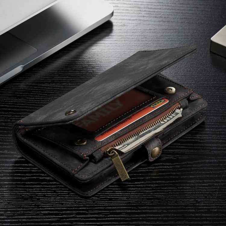 For iPhone XR CaseMe Detachable Multifunctional Horizontal Flip Leather Case with Card Slot & Holder & Zipper Wallet & Photo Frame