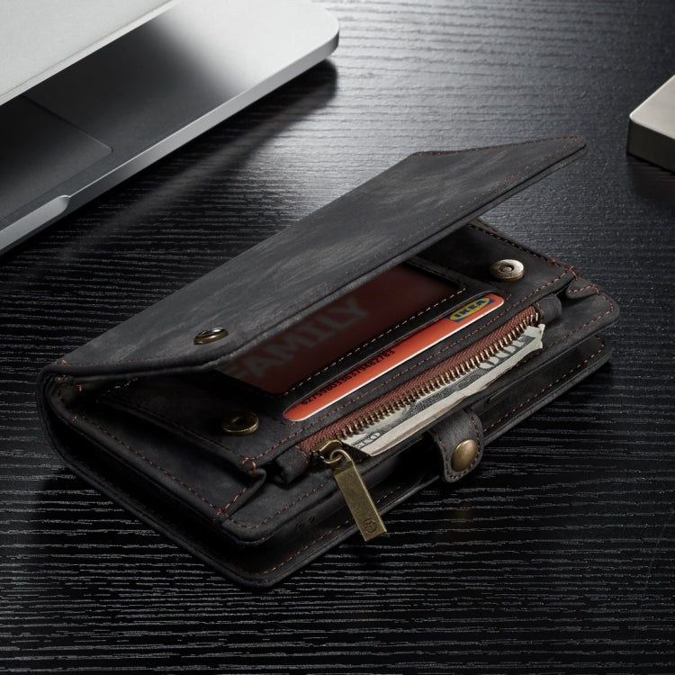 For iPhone XR CaseMe Detachable Multifunctional Horizontal Flip Leather Case with Card Slot & Holder & Zipper Wallet & Photo Frame