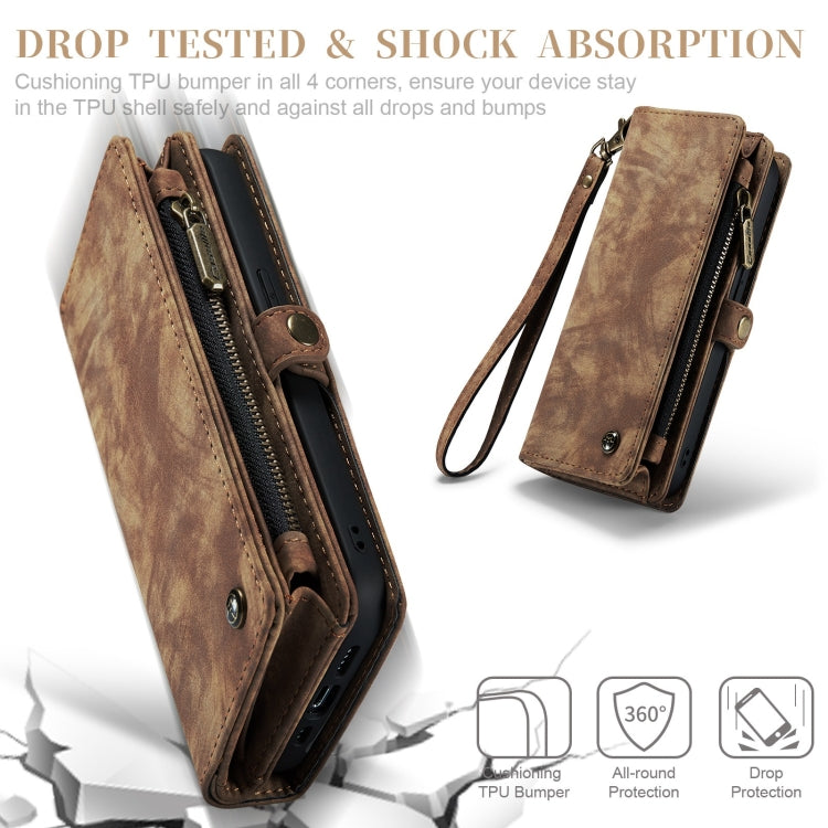 For iPhone XR CaseMe Detachable Multifunctional Horizontal Flip Leather Case with Card Slot & Holder & Zipper Wallet & Photo Frame