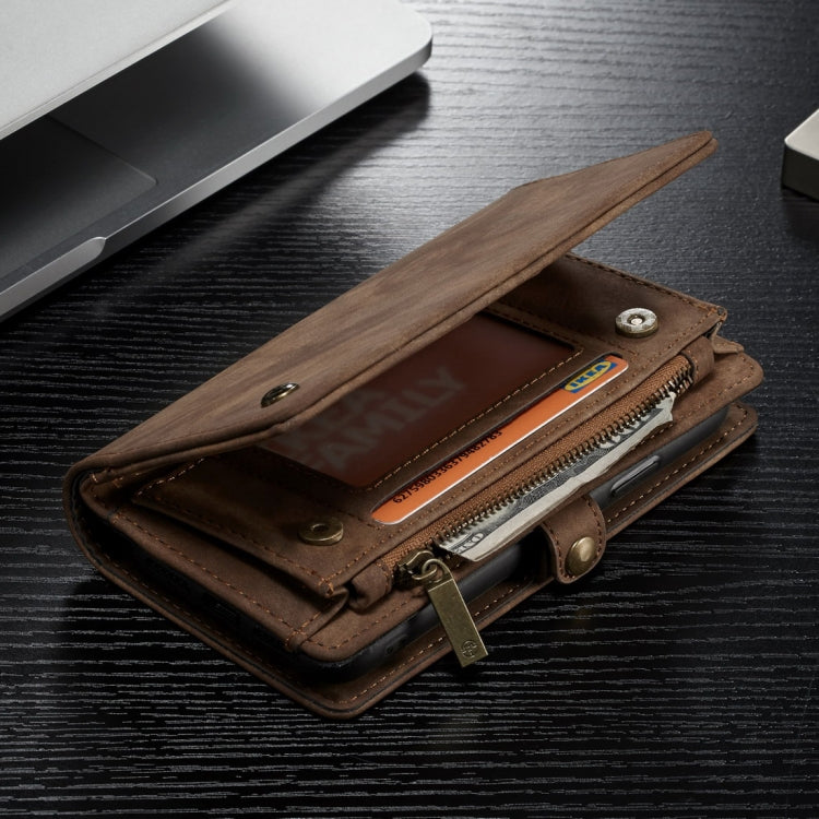 For iPhone XR CaseMe Detachable Multifunctional Horizontal Flip Leather Case with Card Slot & Holder & Zipper Wallet & Photo Frame