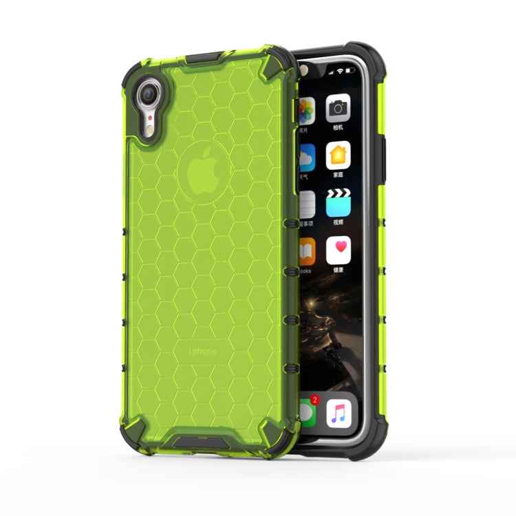 For iPhone XR Shockproof Honeycomb PC + TPU Protective Case