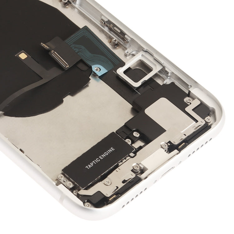Battery Back Cover Assembly (with Side Keys & Speaker Ringer Buzzer & Motor & Camera Lens & Card Tray & Power Button + Volume Button + Charging Port + Signal Flex Cable & Wireless Charging Module) for iPhone XR