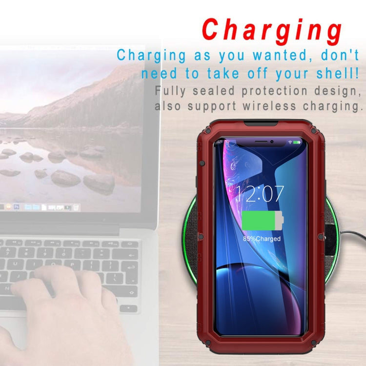 For iPhone XR Waterproof Dustproof Shockproof Zinc Alloy + Silicone Case, iPhone XR