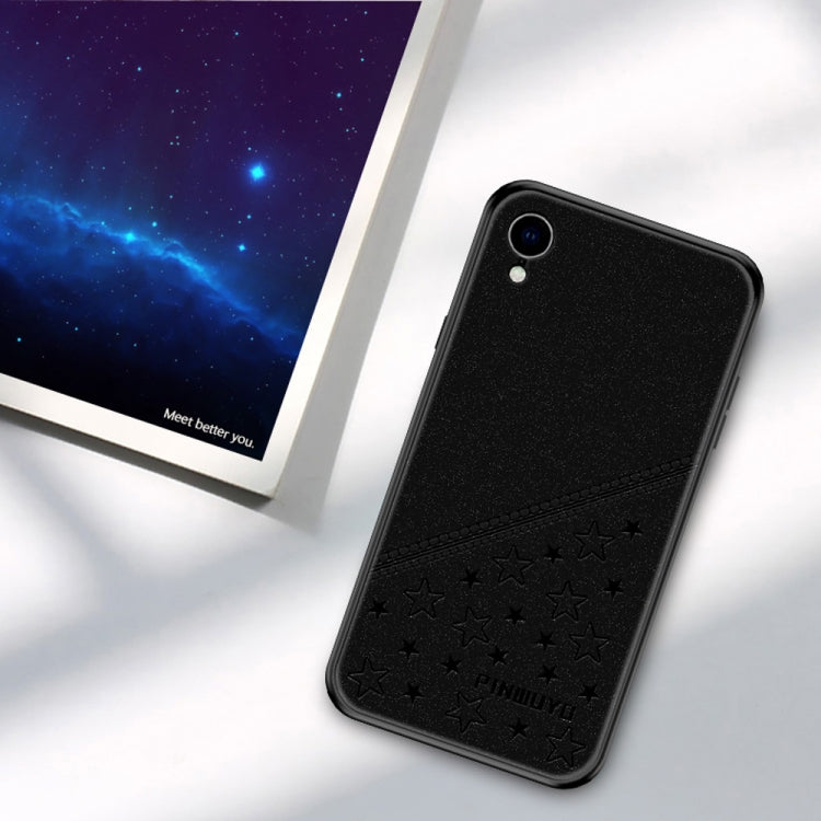 For iPhone XR PINWUYO Full Coverage Waterproof Shockproof PC+TPU+PU Case