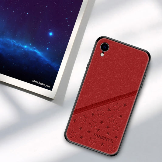 For iPhone XR PINWUYO Full Coverage Waterproof Shockproof PC+TPU+PU Case
