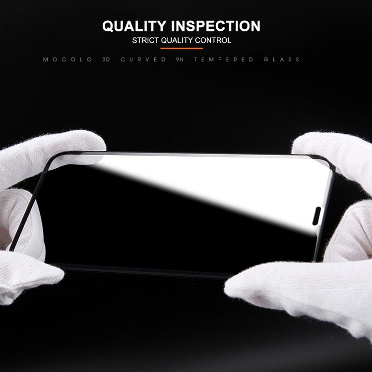 For iPhone 11 / XR mocolo 0.33mm 9H 3D Round Edge Tempered Glass Film
