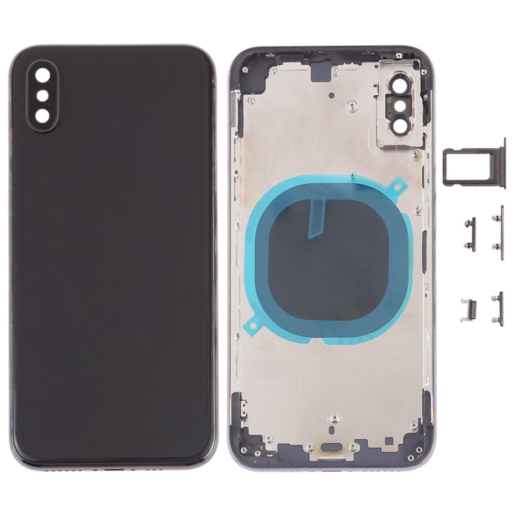 Back Cover with Camera Lens & SIM Card Tray & Side Keys for iPhone XS, For iPhone XS (Camera Lens+Side Keys), For iPhone XS with Side keys, For iPhone XS with Card Tray - BSPART