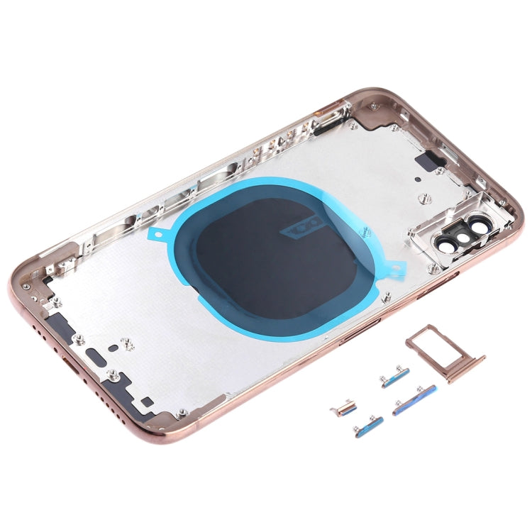 Back Cover with Camera Lens & SIM Card Tray & Side Keys for iPhone XS, For iPhone XS (Camera Lens+Side Keys), For iPhone XS with Side keys, For iPhone XS with Card Tray - BSPART