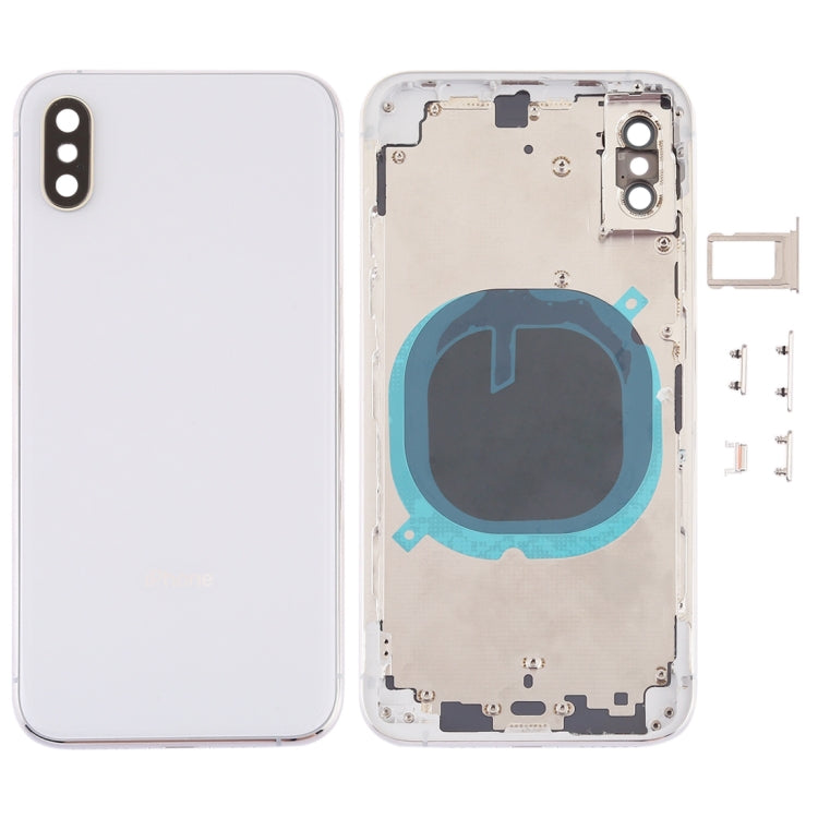 Back Cover with Camera Lens & SIM Card Tray & Side Keys for iPhone XS, For iPhone XS (Camera Lens+Side Keys), For iPhone XS with Side keys, For iPhone XS with Card Tray - BSPART