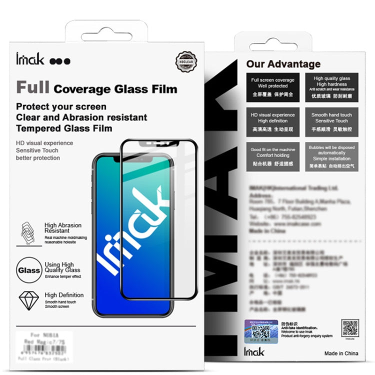 For iPhone X IMAK 9H Surface Hardness Full Screen Tempered Glass Film