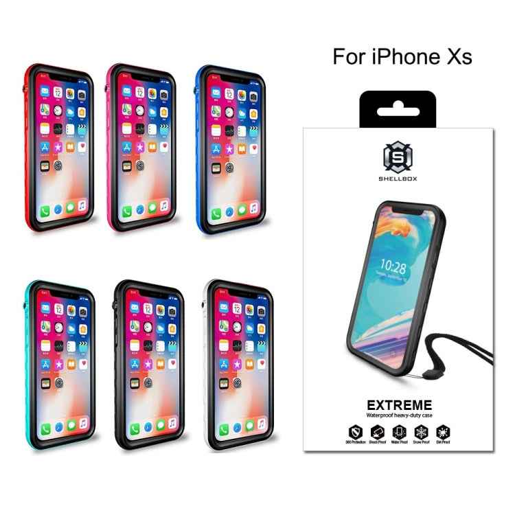 For iPhone X / XS 2m Waterproof Snowproof 2m Shockproof Dustproof PC+Silicone Case