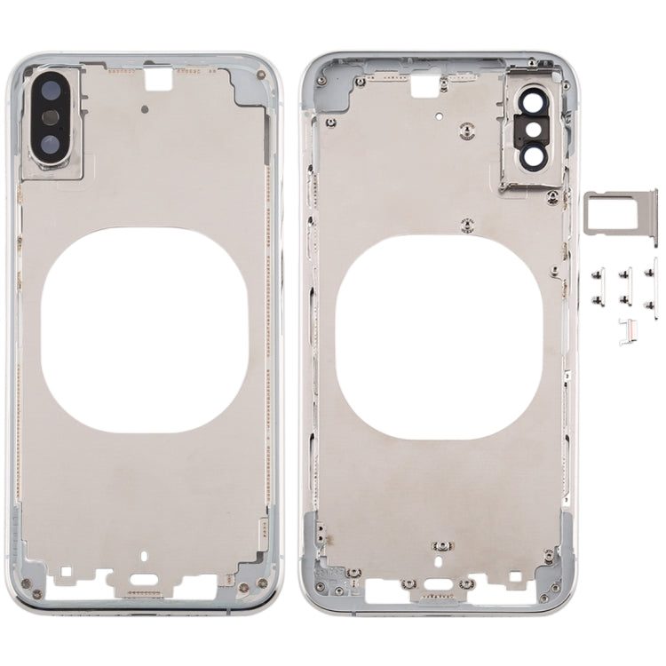 Transparent Back Cover with Camera Lens & SIM Card Tray & Side Keys for iPhone XS, For iPhone XS(Transparent), For iPhone XS  (Camera Len)