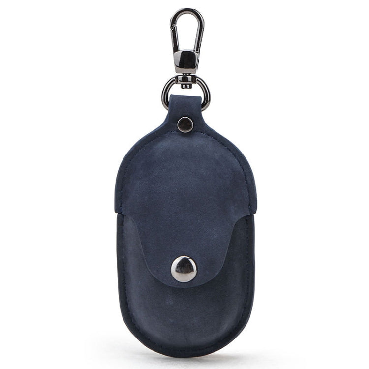 CF1109 For Galaxy Buds Crazy Horse Texture Clamshell Earphone Protective Leather Case with Hook, For Galaxy Buds