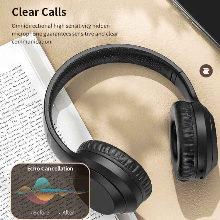 ROCK Space O2 HiFi Bluetooth 5.0 Wireless Headset with Mic, Support TF Card